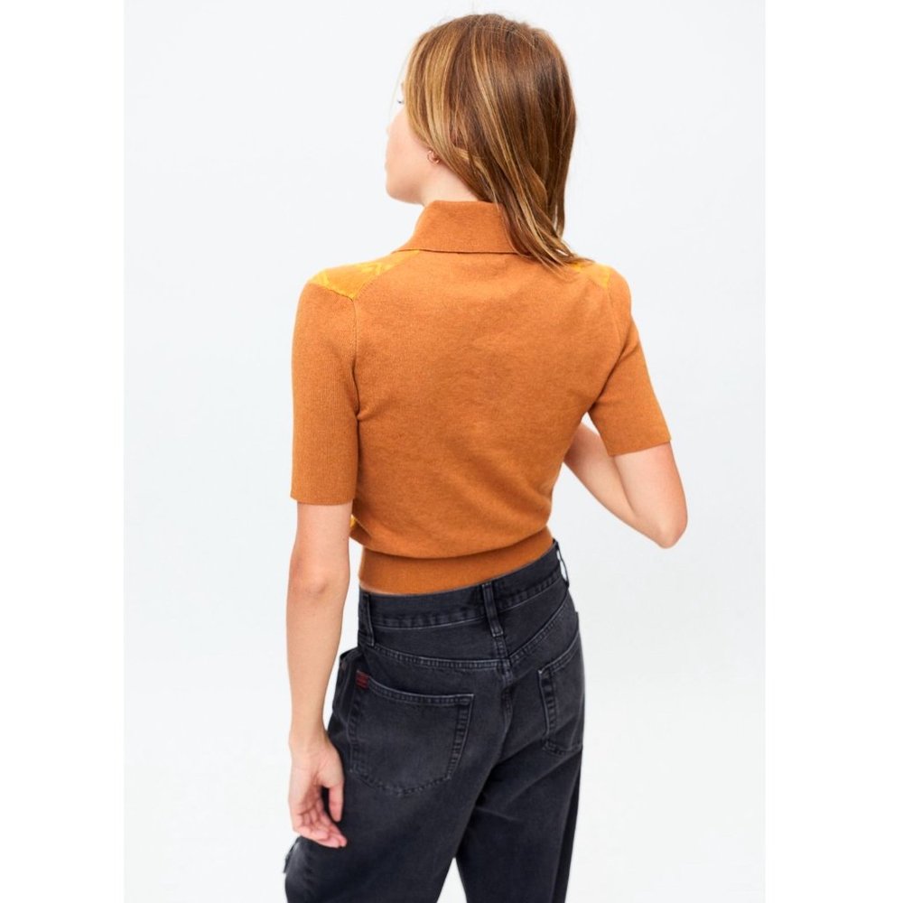 Urban Outfitters Bryce Jacquard Polo Knit Sweater - Picture 7 of 14